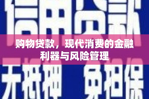 甘肃购物贷款，现代消费的金融利器与风险管理