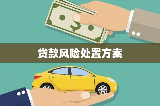 浮梁贷款风险处置方案