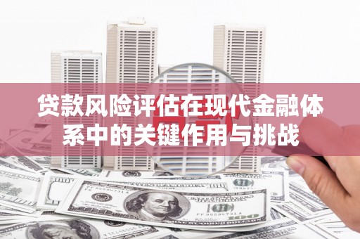 交口贷款风险评估在现代金融体系中的关键作用与挑战