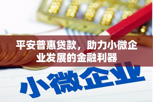 得荣平安普惠贷款，助力小微企业发展的金融利器