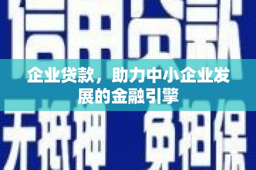 怀化企业贷款，助力中小企业发展的金融引擎
