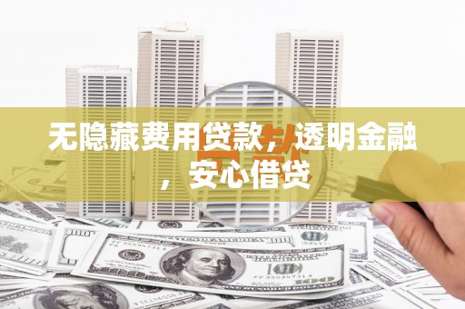 赣榆无隐藏费用贷款，透明金融，安心借贷