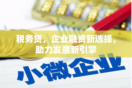 孟村税务贷，企业融资新选择，助力发展新引擎