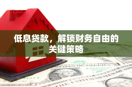 定海低息贷款，解锁财务自由的关键策略