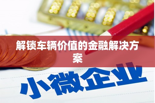 天河解锁车辆价值的金融解决方案